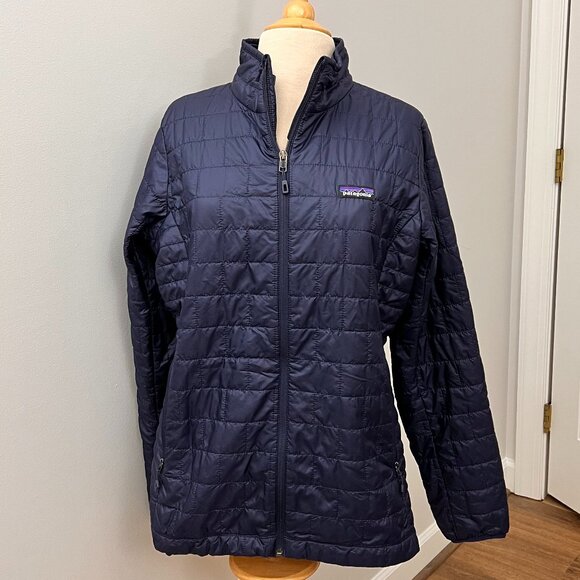 Patagonia Women's Nano Puff Jacket Navy Blue Sz XL - Picture 9 of 10